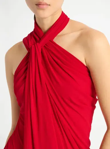 Balmain Long draped jersey dress | Thumbnail 5 Balmain Long draped jersey dress | Thumbnail 5