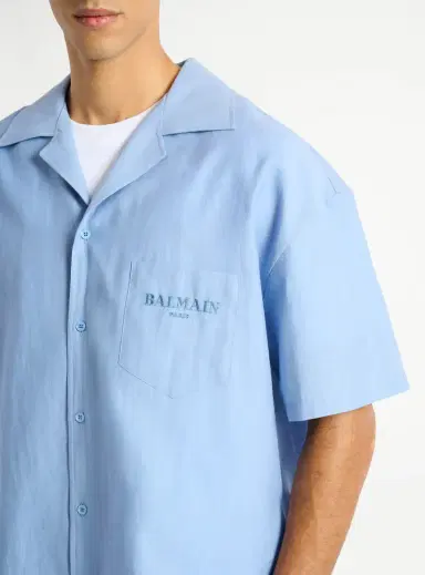 Balmain Vintage shirt in herringbone poplin | Thumbnail 5 Balmain Vintage shirt in herringbone poplin | Thumbnail 5