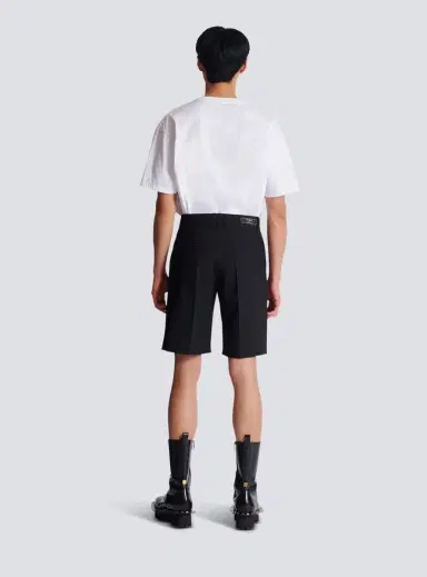 Balmain Wool darted Bermuda shorts | Thumbnail 4 Balmain Wool darted Bermuda shorts | Thumbnail 4