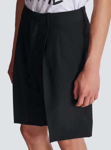 Balmain Wool darted Bermuda shorts | Thumbnail 7 Balmain Wool darted Bermuda shorts | Thumbnail 7