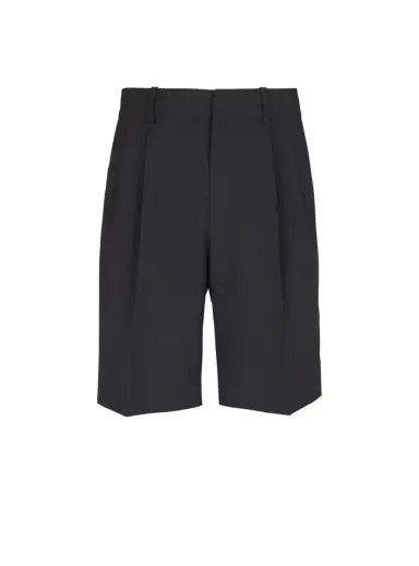 Balmain Wool darted Bermuda shorts | Thumbnail 1 Balmain Wool darted Bermuda shorts | Thumbnail 1