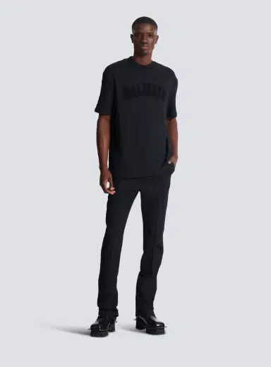 Balmain Terry monogram T-shirt | Thumbnail 2 Balmain Terry monogram T-shirt | Thumbnail 2