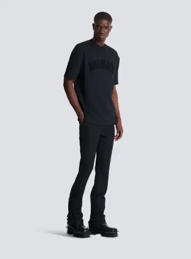 Balmain Terry monogram T-shirt | Thumbnail 3 Balmain Terry monogram T-shirt | Thumbnail 3