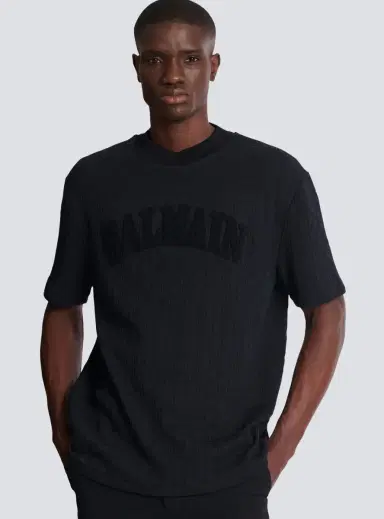 Balmain Terry monogram T-shirt | Thumbnail 5 Balmain Terry monogram T-shirt | Thumbnail 5