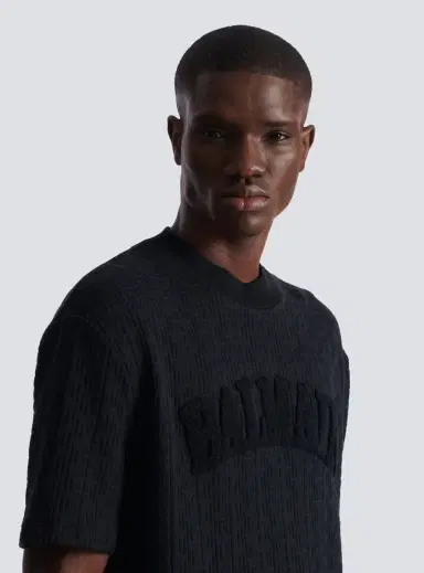 Balmain Terry monogram T-shirt | Thumbnail 6 Balmain Terry monogram T-shirt | Thumbnail 6