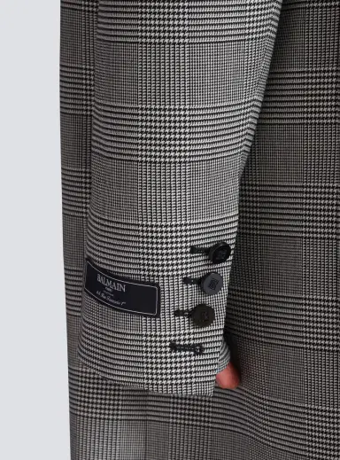 Balmain Oversized coat in Prince of Wales wool | Thumbnail 5 Balmain Oversized coat in Prince of Wales wool | Thumbnail 5