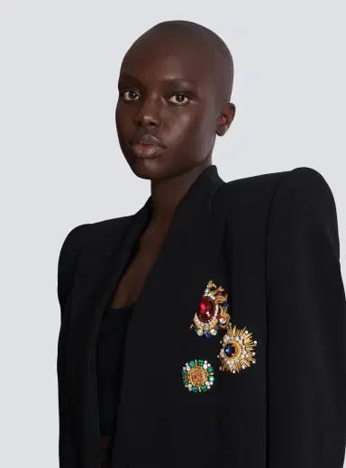 Balmain Cropped embroidered jacket | Thumbnail 6 Balmain Cropped embroidered jacket | Thumbnail 6