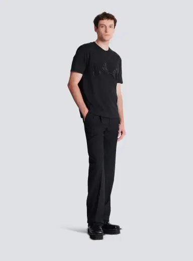 Balmain T-shirt with embroidered crystal spray effect | Thumbnail 3 Balmain T-shirt with embroidered crystal spray effect | Thumbnail 3