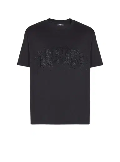 Balmain T-shirt with embroidered crystal spray effect | Thumbnail 1 Balmain T-shirt with embroidered crystal spray effect | Thumbnail 1