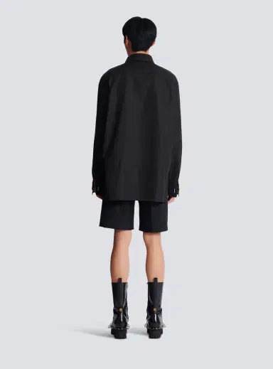 Balmain Asymmetric poplin shirt | Thumbnail 4 Balmain Asymmetric poplin shirt | Thumbnail 4