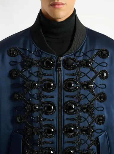Balmain Satin military bomber jacket | Thumbnail 6 Balmain Satin military bomber jacket | Thumbnail 6