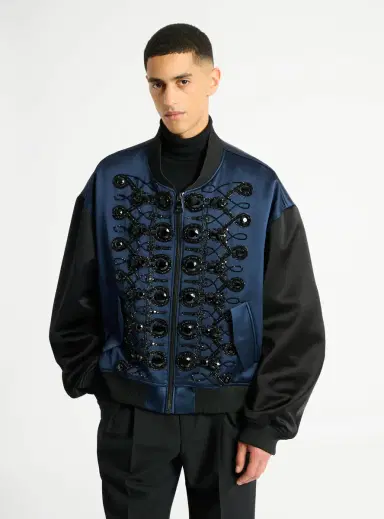 Balmain Satin military bomber jacket | Thumbnail 7 Balmain Satin military bomber jacket | Thumbnail 7