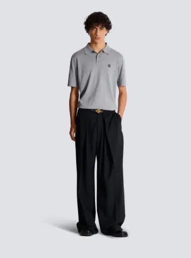 Balmain Embroidered cotton polo | Thumbnail 2 Balmain Embroidered cotton polo | Thumbnail 2