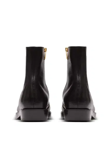 Balmain Square-toe boots in textured leather | Thumbnail 4 Balmain Square-toe boots in textured leather | Thumbnail 4