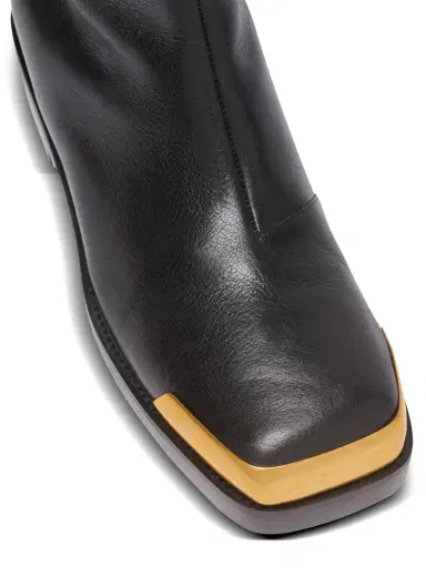 Balmain Square-toe boots in textured leather | Thumbnail 6 Balmain Square-toe boots in textured leather | Thumbnail 6