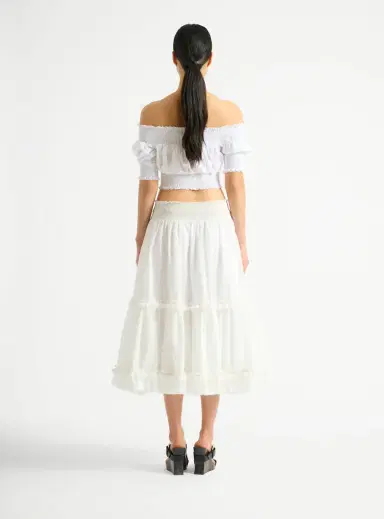 Balmain Poplin off-the-shoulder top | Thumbnail 4 Balmain Poplin off-the-shoulder top | Thumbnail 4