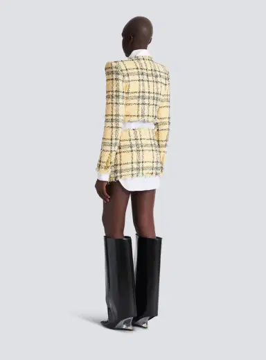 Balmain Cropped jacket in glitter tweed | Thumbnail 4 Balmain Cropped jacket in glitter tweed | Thumbnail 4