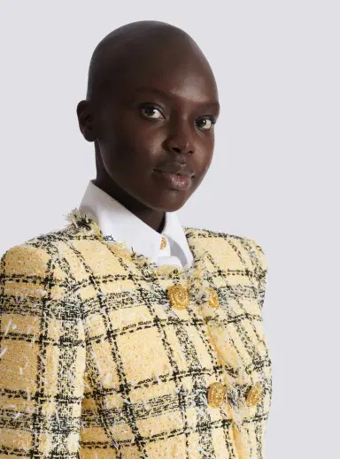 Balmain Cropped jacket in glitter tweed | Thumbnail 6 Balmain Cropped jacket in glitter tweed | Thumbnail 6