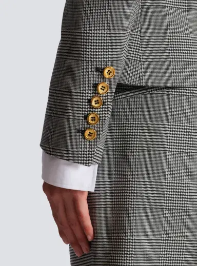 Balmain 6-buttons jacket in Prince of Wales jacquard | Thumbnail 6 Balmain 6-buttons jacket in Prince of Wales jacquard | Thumbnail 6
