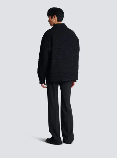 Balmain Monogram tweed overshirt | Thumbnail 4 Balmain Monogram tweed overshirt | Thumbnail 4