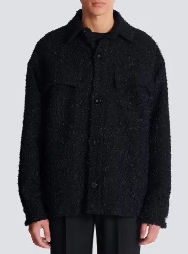 Balmain Monogram tweed overshirt | Thumbnail 7 Balmain Monogram tweed overshirt | Thumbnail 7