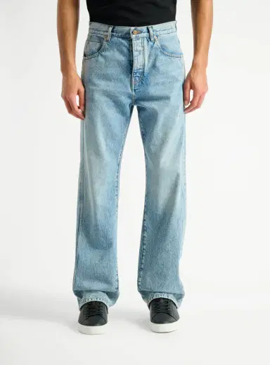 Balmain Loose-fit jeans in Light blue denim | Thumbnail 7 Balmain Loose-fit jeans in Light blue denim | Thumbnail 7