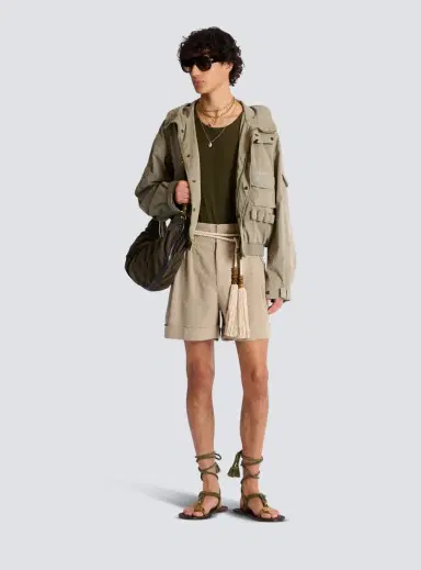Balmain Stamp cargo jacket in vintage cotton | Thumbnail 2 Balmain Stamp cargo jacket in vintage cotton | Thumbnail 2