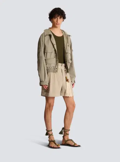 Balmain Stamp cargo jacket in vintage cotton | Thumbnail 3 Balmain Stamp cargo jacket in vintage cotton | Thumbnail 3