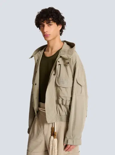 Balmain Stamp cargo jacket in vintage cotton | Thumbnail 5 Balmain Stamp cargo jacket in vintage cotton | Thumbnail 5