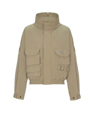 Balmain Stamp cargo jacket in vintage cotton | Thumbnail 1 Balmain Stamp cargo jacket in vintage cotton | Thumbnail 1