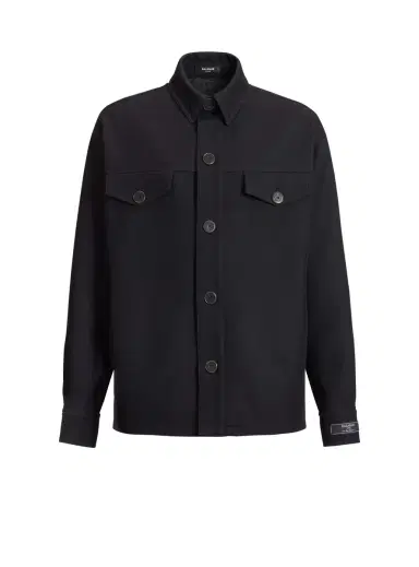 Balmain Wool twill overshirt | Thumbnail 1 Balmain Wool twill overshirt | Thumbnail 1