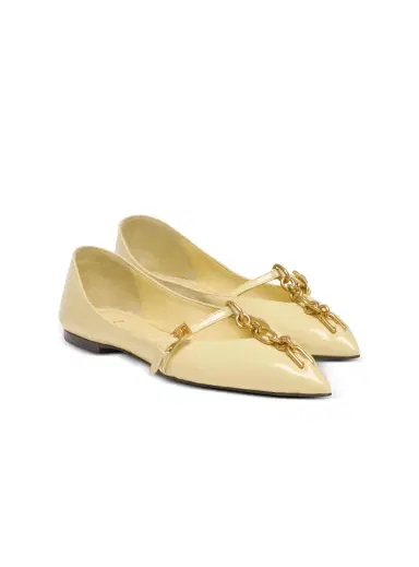 Balmain Shiny lambskin Sync ballet flats | Thumbnail 2 Balmain Shiny lambskin Sync ballet flats | Thumbnail 2