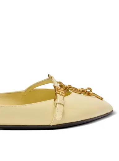Balmain Shiny lambskin Sync ballet flats | Thumbnail 4 Balmain Shiny lambskin Sync ballet flats | Thumbnail 4