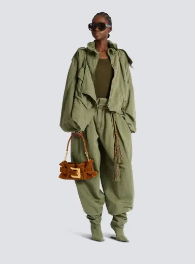 Balmain Anthem Mini suede leather bag | Thumbnail 2 Balmain Anthem Mini suede leather bag | Thumbnail 2