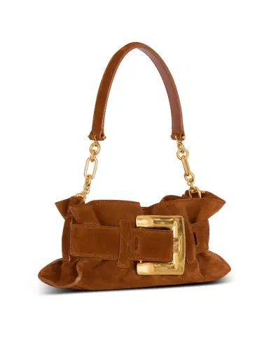 Balmain Anthem Mini suede leather bag | Thumbnail 3 Balmain Anthem Mini suede leather bag | Thumbnail 3