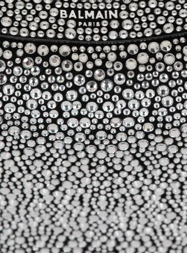 Balmain Ébène Mini bag in suede and crystals | Thumbnail 5 Balmain Ébène Mini bag in suede and crystals | Thumbnail 5