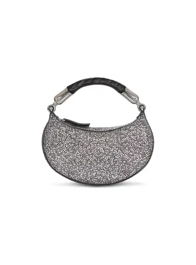 Balmain Ébène Mini bag in suede and crystals | Thumbnail 1 Balmain Ébène Mini bag in suede and crystals | Thumbnail 1