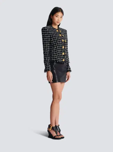 Balmain Cropped tweed jacket | Thumbnail 3 Balmain Cropped tweed jacket | Thumbnail 3