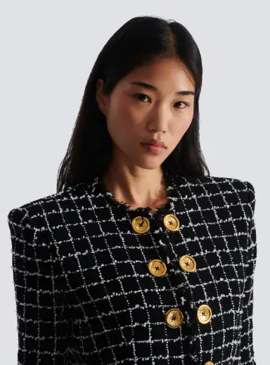 Balmain Cropped tweed jacket | Thumbnail 5 Balmain Cropped tweed jacket | Thumbnail 5