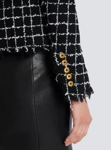 Balmain Cropped tweed jacket | Thumbnail 6 Balmain Cropped tweed jacket | Thumbnail 6