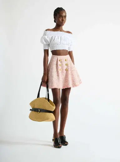 Balmain Flared tweed skirt | Thumbnail 2 Balmain Flared tweed skirt | Thumbnail 2