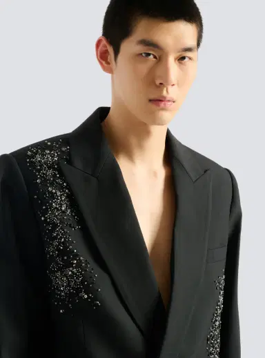 Balmain Wool blazer with Sand Effect Amethyst embroidery | Thumbnail 5 Balmain Wool blazer with Sand Effect Amethyst embroidery | Thumbnail 5