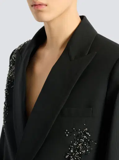 Balmain Wool blazer with Sand Effect Amethyst embroidery | Thumbnail 6 Balmain Wool blazer with Sand Effect Amethyst embroidery | Thumbnail 6