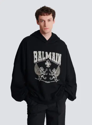 Balmain Hoodie with crystal embroidery | Thumbnail 5 Balmain Hoodie with crystal embroidery | Thumbnail 5