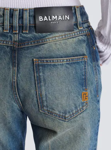 Balmain Straight-leg faded denim jeans | Thumbnail 5 Balmain Straight-leg faded denim jeans | Thumbnail 5