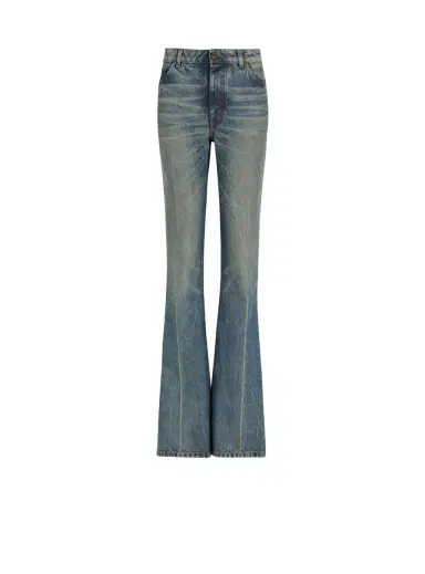 Balmain Straight-leg faded denim jeans | Thumbnail 1 Balmain Straight-leg faded denim jeans | Thumbnail 1