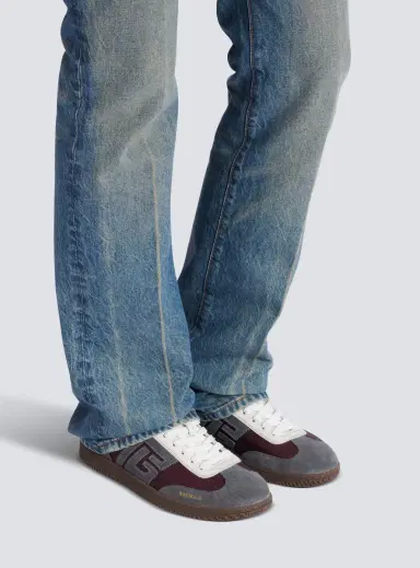 Balmain Swan suede and nylon sneakers | Thumbnail 2 Balmain Swan suede and nylon sneakers | Thumbnail 2