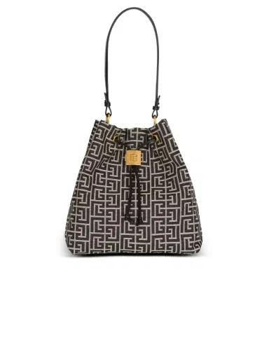 Balmain Pulse monogram jacquard backpack | Thumbnail 1 Balmain Pulse monogram jacquard backpack | Thumbnail 1