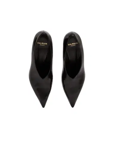 Balmain Shiny lambskin Wedge pumps | Thumbnail 7 Balmain Shiny lambskin Wedge pumps | Thumbnail 7