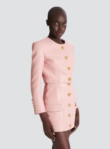 Balmain Cropped lambskin jacket | Thumbnail 6 Balmain Cropped lambskin jacket | Thumbnail 6